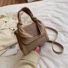 Casual retro temperament frosted messenger bag women