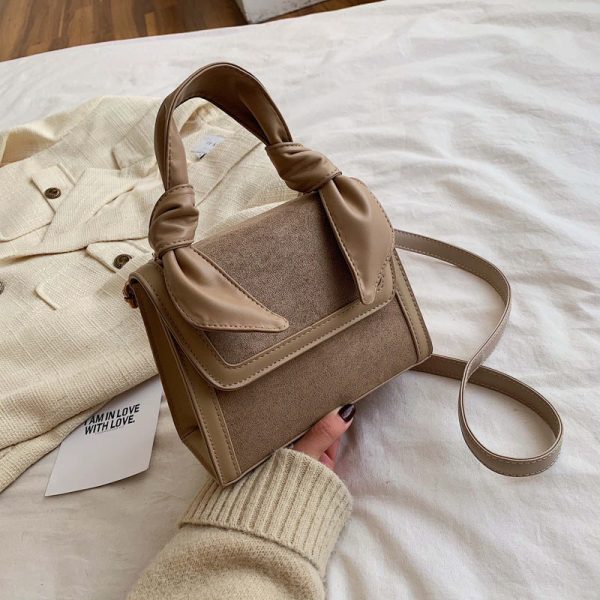 Casual retro temperament frosted messenger bag women