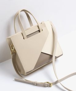 Large-capacity Leather Shoulder Messenger Bag For Women