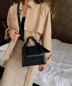 Casual retro temperament frosted messenger bag women